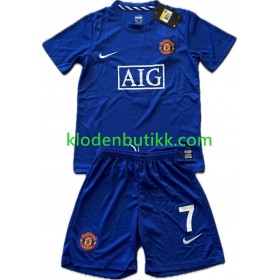 Manchester United Cristiano Ronaldo 7 2008-2009 Barn Retro Tredje Fotballdrakt Kortermet